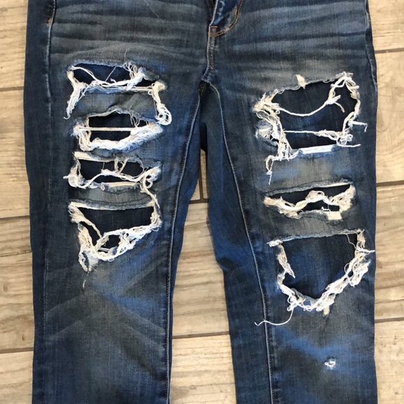 High rise jeggings all holes are faux - Picture 2 of 9